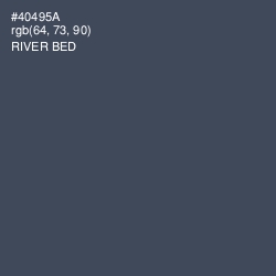 #40495A - River Bed Color Image